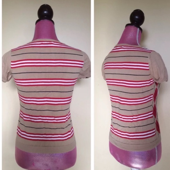 Burberry Argyle and Striped Sweater - Picture 2 of 4